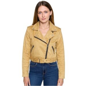 Urban Retro NWT faux leather suede moto jacket coat